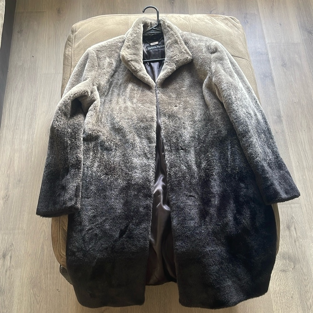 Pamela McCoy Faux Fur Jacket